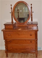 Cherry Dresser w/Mirror