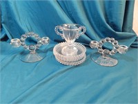 Imperial Glass Co Candlewick Candle Holders & more