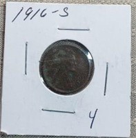 1916S  Wheat Cent
