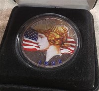 1922 Painted Peace Dollar