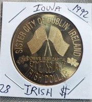 1992 Iowa Irish Token