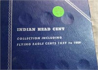 1863-1907 Book with 21 Indian Head Cents