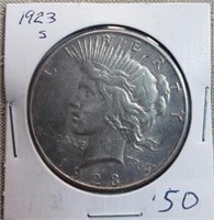 1923S Peace Dollar