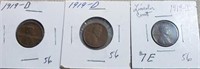 3-1919D  Wheat Cents