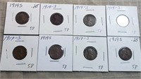 8-1919S  Wheat Cents