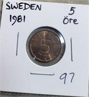 1981 5 Ore Sweden
