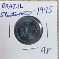 1975 Brazil 5 Centavos