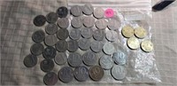Bag of 42 Israel Coins