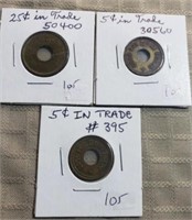 5&25 Cent in Trade Tokens