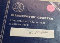 1946-59 35 Washington Quarters in Book