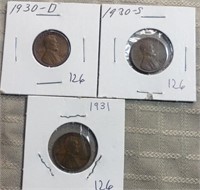 3-1930D  Wheat Cents