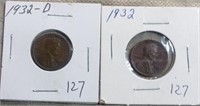 2-1932  Wheat Cents