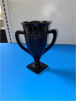 Black amethyst loving cup vase