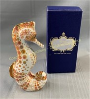 Royal Crown Derby Swirl Seahorse paperweight