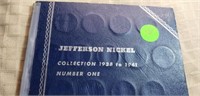 1938-61 Complete Book of 65 Jefferson Nickels