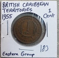 1955 British Caribean Territories 1 Cent