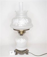 Vintage Electric Lamp w/Chimney