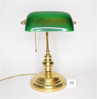 Brass Banker's Lamp