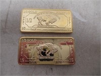 2 1/2 Troy Oz 100 Mills Gold Clad Buffalo