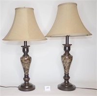 Matching Pair of Decorative Lamps with Shades