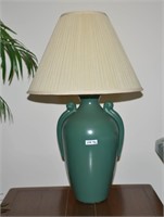 Matching Pair of Ceramic Lamps with Shades