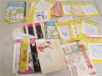 Lot of Vintage Hot Iron Transfers