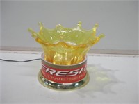 5.5" Budweiser Lamp Works Small Loss At Top