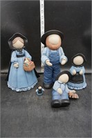 Porcelain Amish Family