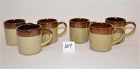 Stoneware Coffee Mugs (Set of 6)