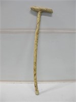 30.5" Tall Hand Carved Wood Cane