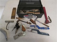 Rubbermaid Toolbox w/ Assorted Vintage Tools