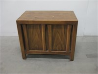 28"x 17"x 23" Vintage Wood Veneer Cabinet