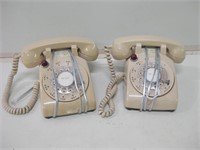 Two Retro Rotary Dial Phones Untested