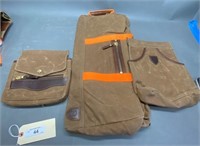 3 Barrett Sovereign Oil Skin Canvas Bags