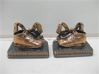 6.5"x 3.5"x 4" Bronzed Baby Shoe Book Ends