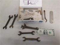 Cigar Box w/ Old Wrenches - Ford & More