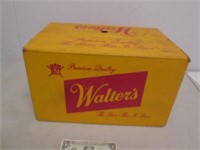 Vintage Walter's Beer Case w/ 24 Bottles