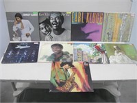 Assorted Vintage Jazz Record Albums As Shown
