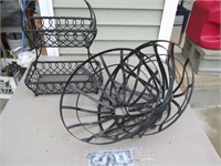 Metal Flower Stand & Basket