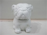 8" Tall Ceramic Bull Dog Cookie Jar