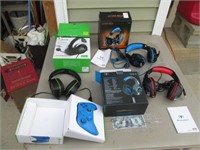 Lot of Xbox Headsets & Wireless Controller in