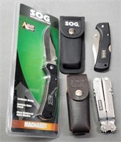 3 SOG Knives & Multi Tools