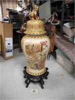 Local P/U Only Neat Asian Oriental Covered Urn