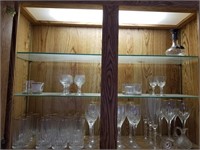 Large Collection of Crystal Stemware & Shot Glass