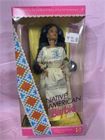 1996 DOLLS OF THE WORLD NATIVE AMERICAN WHITE DRES