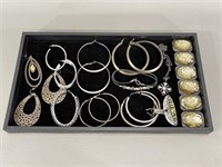 Large Hoop Earrings & Bracelets