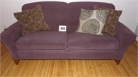 Purple 80 in. Wide Sofa