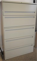 HON 42" - 5 DRAWER LATERAL FILE