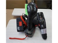 CRAFTSMAN 18V FLASHLIGHT; CHARGER; (2) BATTERIES;