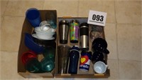 2 Boxes of Tumblers & Other Items